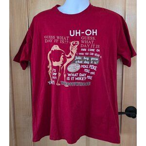 XL Red T-Shirt  Hump Day Camel Graphics mike Mike Mike what day is it